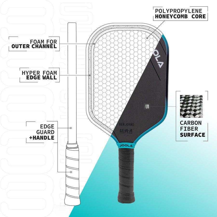 JOOLA Persues 3S (16mm) Pickleball Paddle