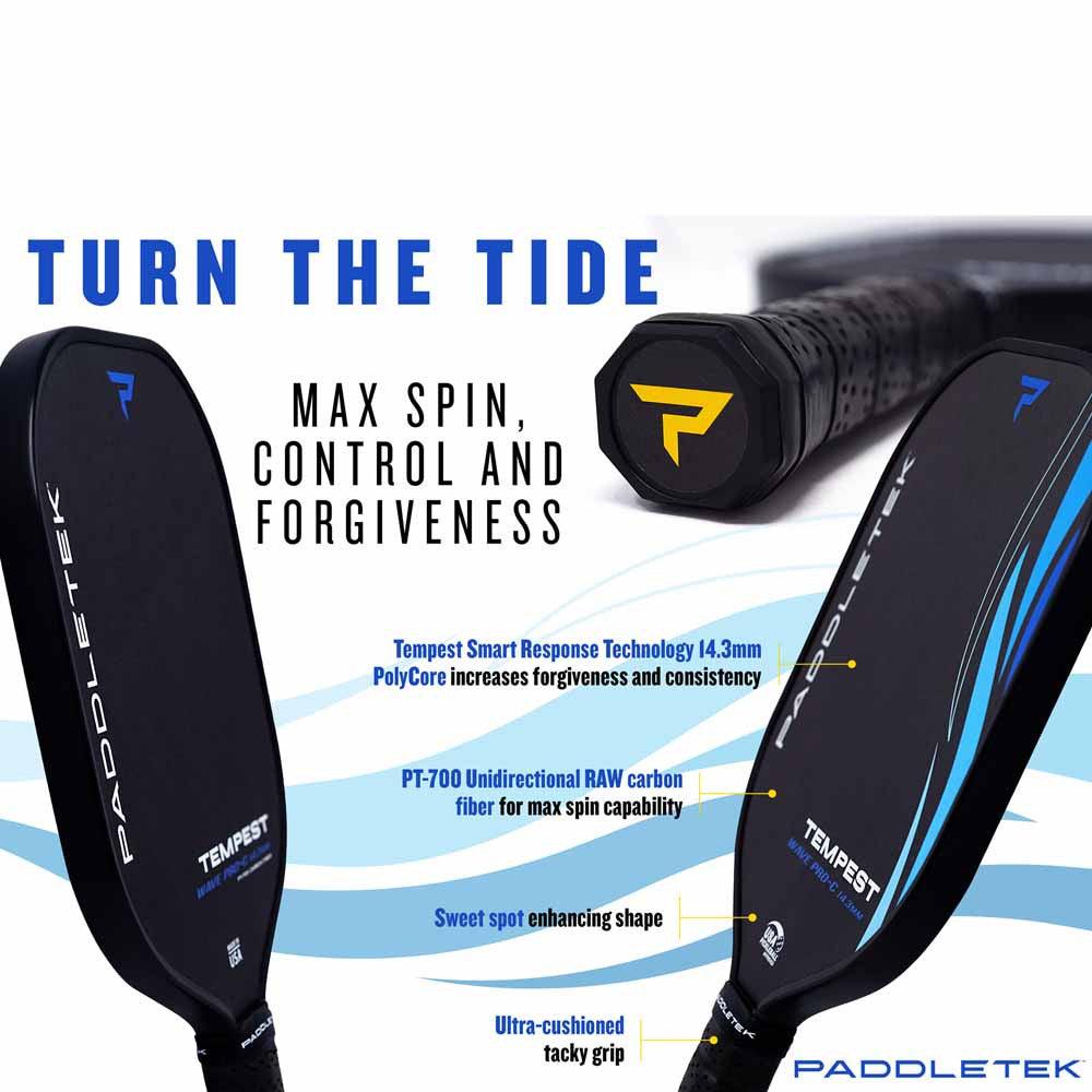 Paddletek Tempest Wave Pro-C Pickleball Paddle